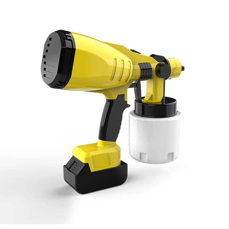 18V Cordless Rechargeable Lithium Battery Powered Operated Hvlp Painting Paint Sprayer Spray Gun