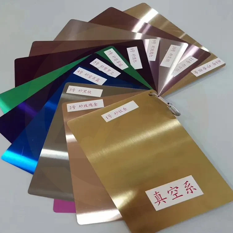 1.0mm SS 430 201 304 304L 316L Hot Rolled Gold Metal Colored Decorative Steel Plate 8K Mirror Stainless Steel Sheet for Elevator
