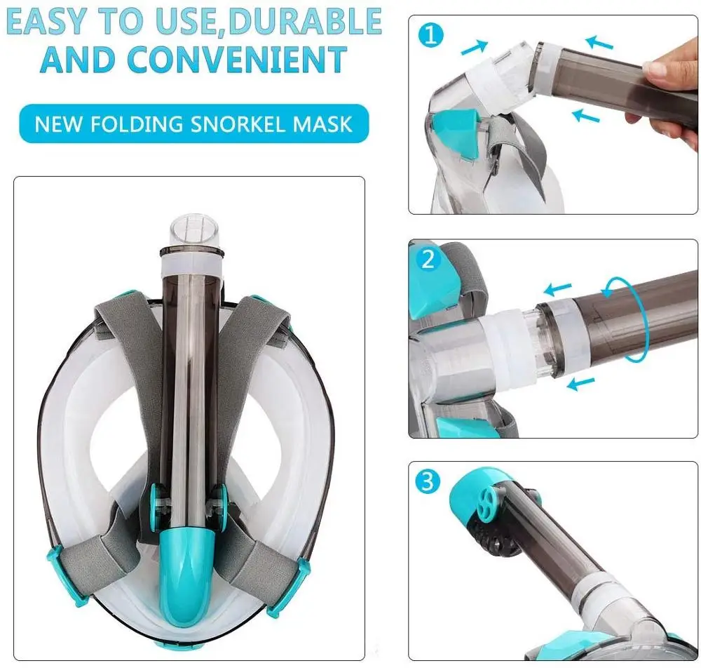 Amazon Hot Sell Anti-Fog Anti-Leak Design Snorkel Mask for Adults