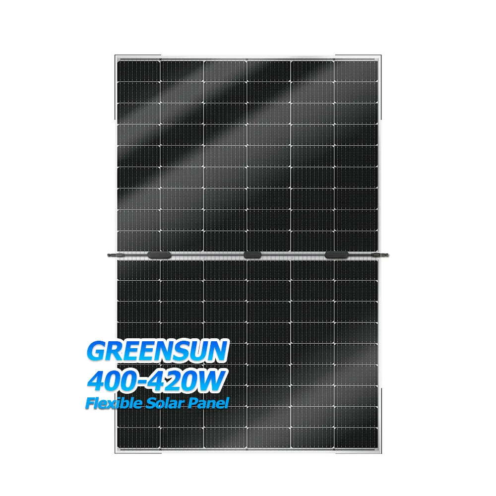 Greensun flexible best solar panels in the world mono half cell 400w 405w 410w 415wl 420w PERC with good cost
