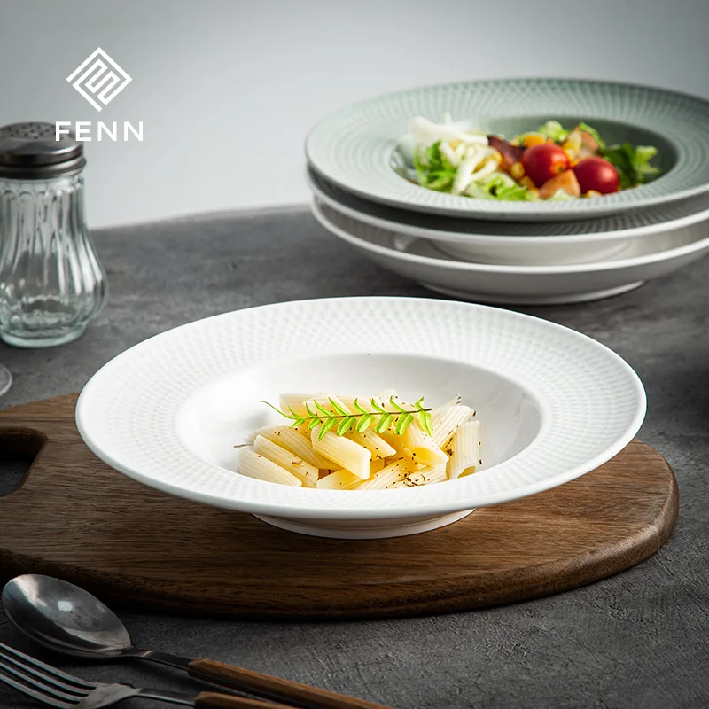 Factory wholesale custom white tableware dishes dinner sets unbreakable plates ceramic table service dishes for kitchen and home