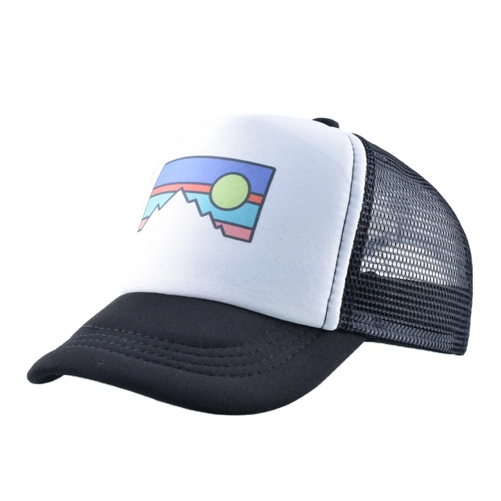 Lovely Baseball Caps Children Trucker Bone Hip Hop Cap Fox Pattern Snapback Girls Sun Hats For Boys Outdoor Mesh Caps