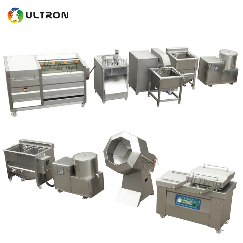 Ultron Automatic small scale potato chip maker machine potato chips making machine potato chips production line