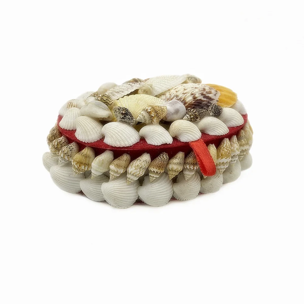 Conch shell handicraft heart - shaped round jewelry box receive box gift box gift jiapin decorative articles