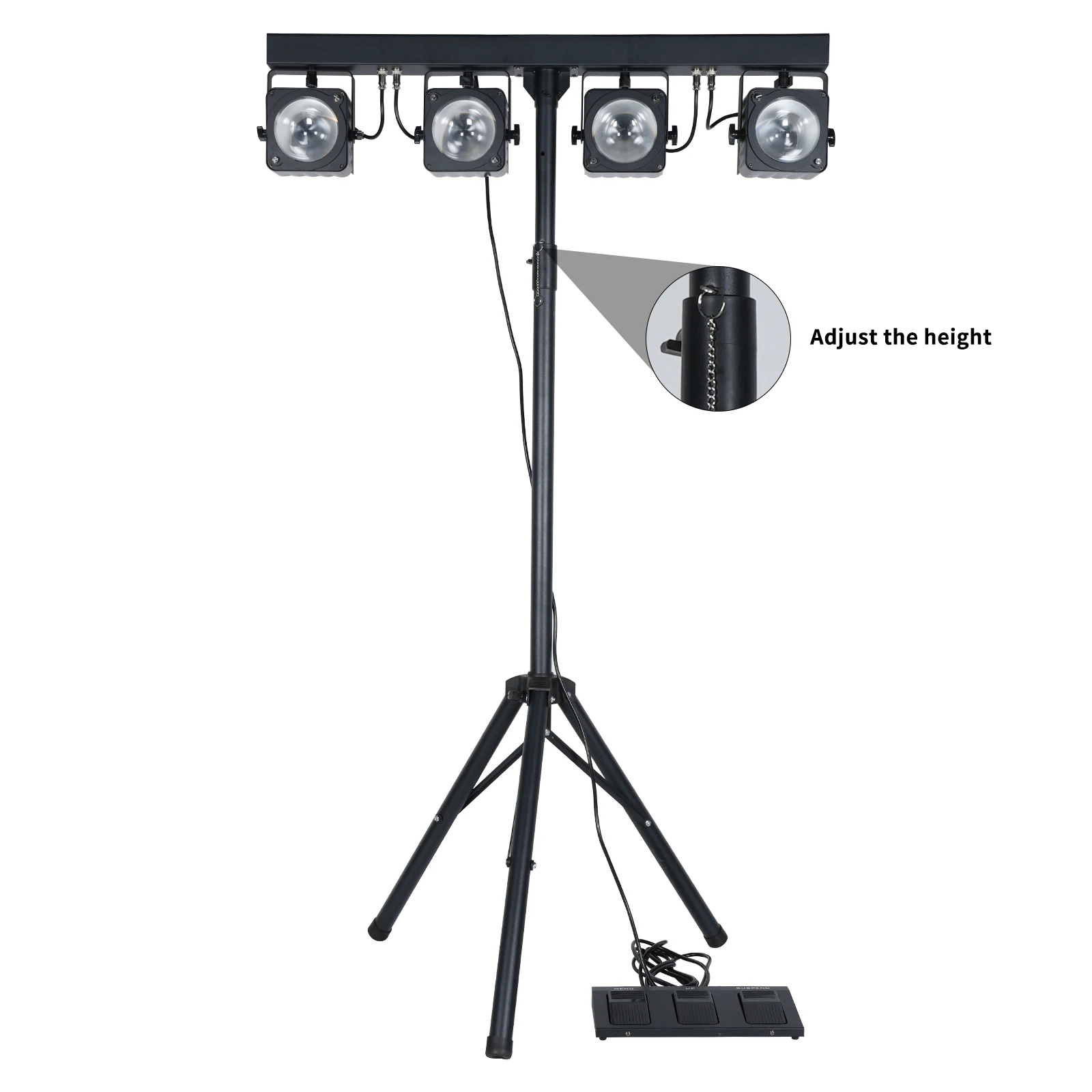 4*30W Rgb Par Light Rgb 3In1 LED Lighting For NightClub Christmas Church Disco Wedding Stage Tripod Stands Par Lights