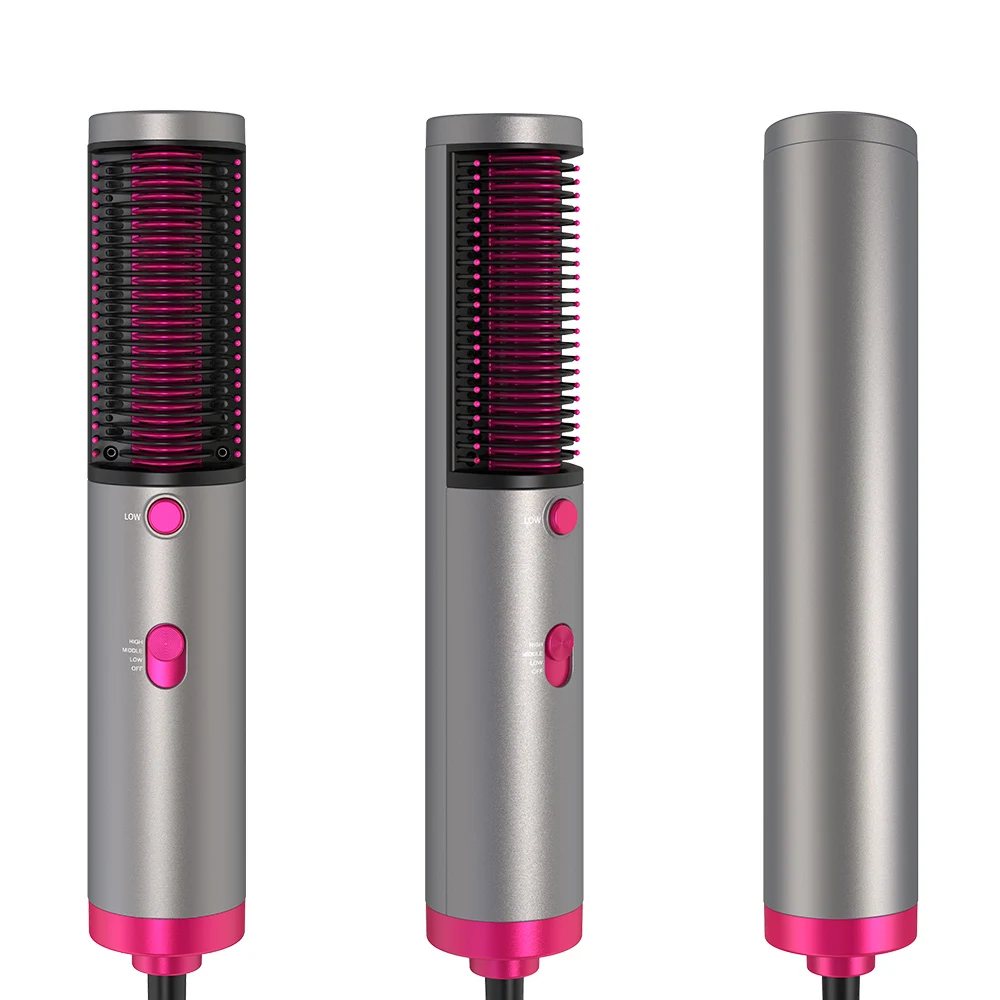 Onestep Hair Dryer And Hair Styler Ceramic Comb Curler Hair Straightener Hot Air Brush Comb