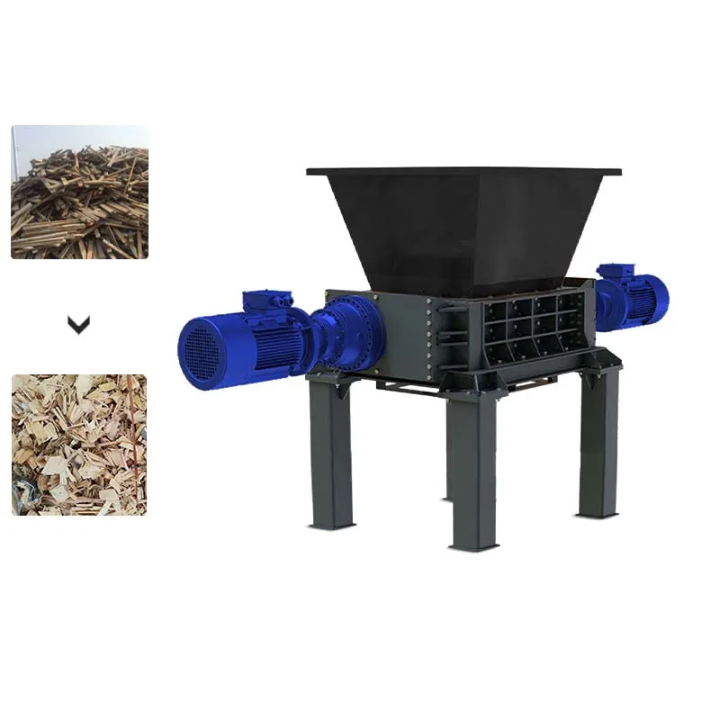 Gator Double Shaft Cardboard Recycling Crinkle Paper Carton Box Cardboard Shredder Machine
