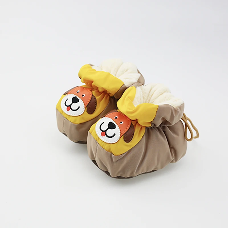 
cute cartoon soft sole super soft thick infant newborn booties fashion design toddler boots winter warm shoes 
