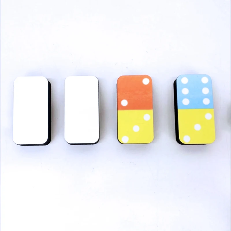 Sublimation dominoes set kid toy building blocks mdf wooden sublimation blank dominoes