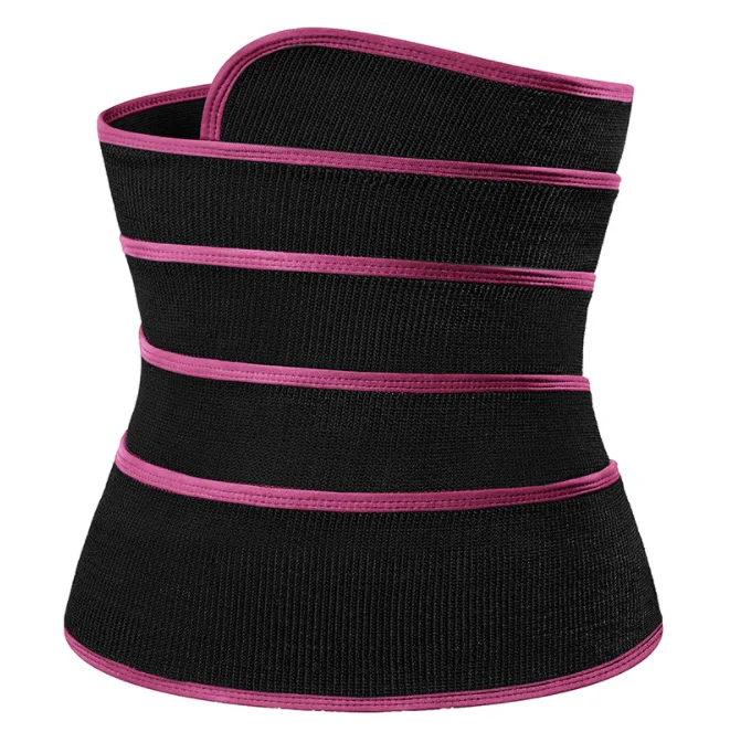 Регулируемая эластичная плоская поясная повязка свободного размера, послеродовой пояс для талии