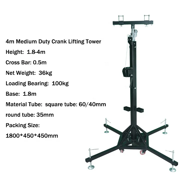 
Portable Stage Equipment Hand Crank Lift System For Event Lighting 