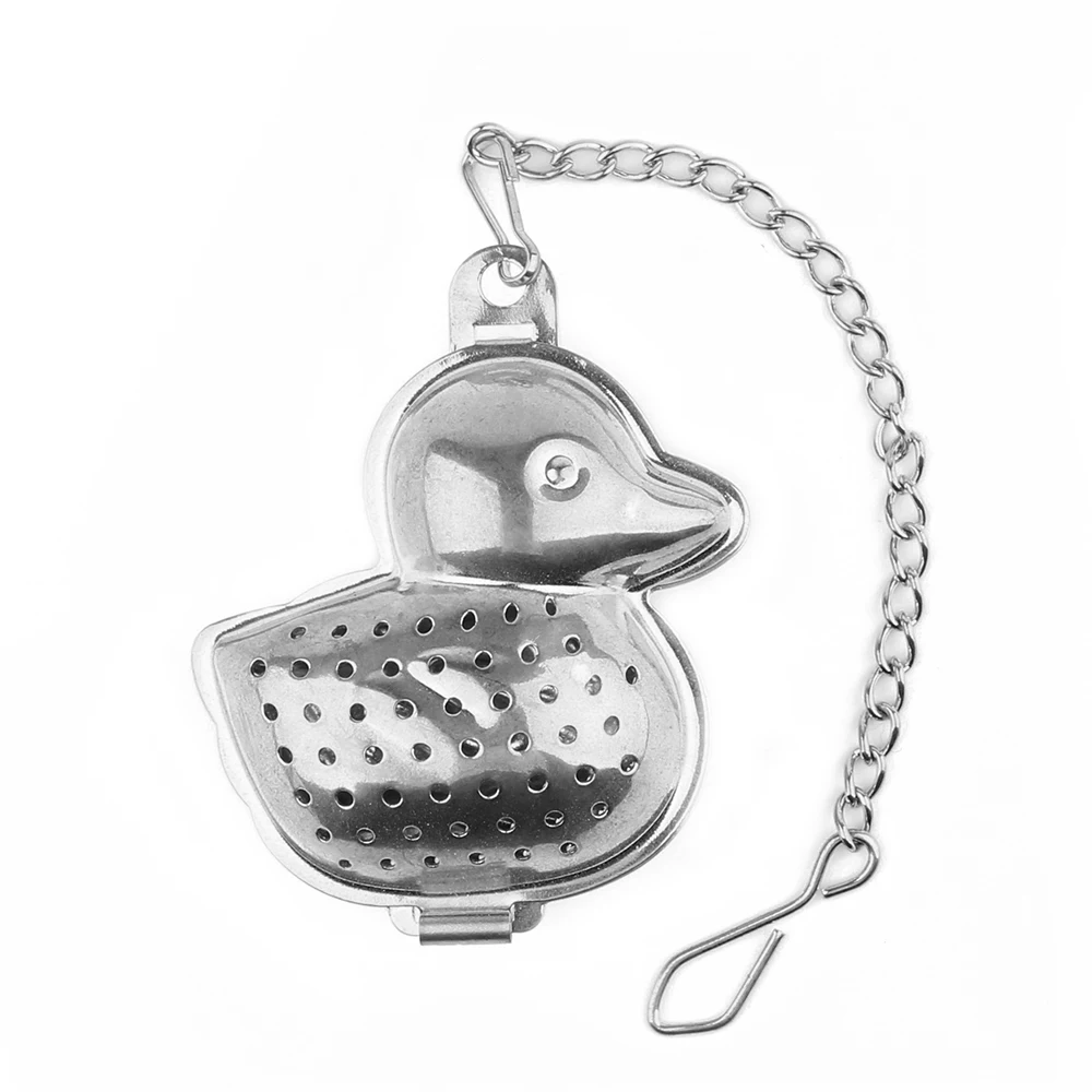 
Food Safe Cute Animal Shape Stainless Steel Loose Leaf Tea Infuser, spice Infuser with Long Chain Hook 