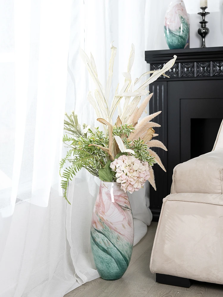 China Manufacturer Cheap Designer Desktop Decoration Multi Colored Art Small Flower Glass Vase