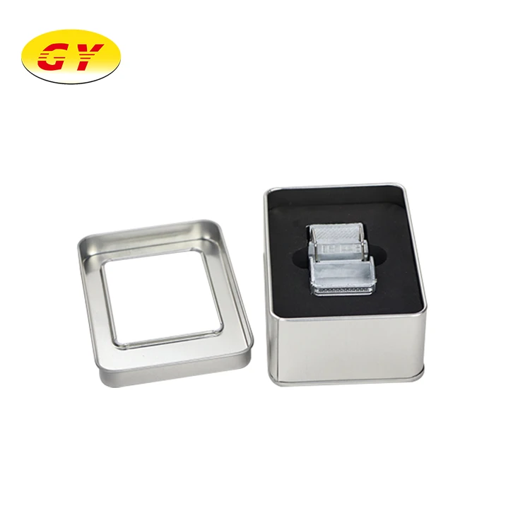 
Cheap blank metal box with hinge food packaging boxes tin gift boxpackaging custom cake tin wholesale 