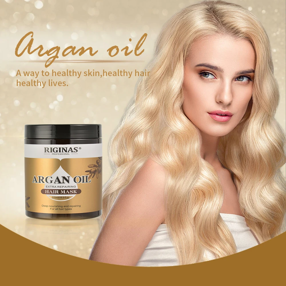 OEM Natural Organic Argan Oil Hair Mask Treatment Hydrating Nourishing Hair Mask For Dry Hair