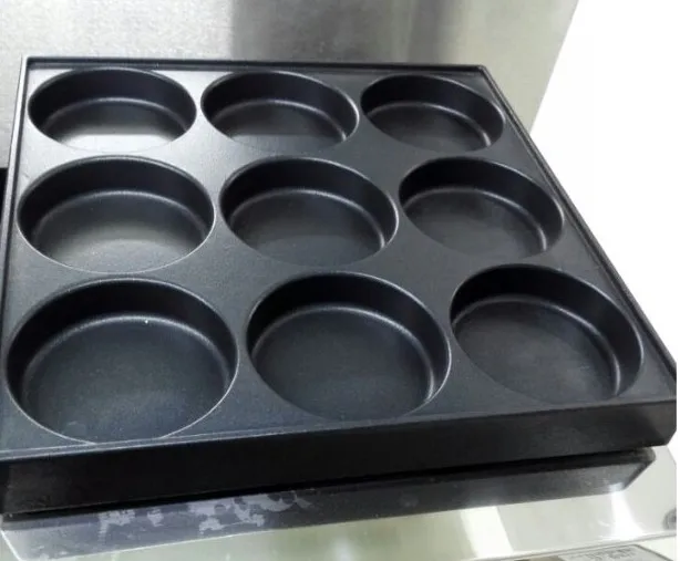 LPG Gas Type 9 Holes  Hamburger pancake machine/Egg Waffle maker