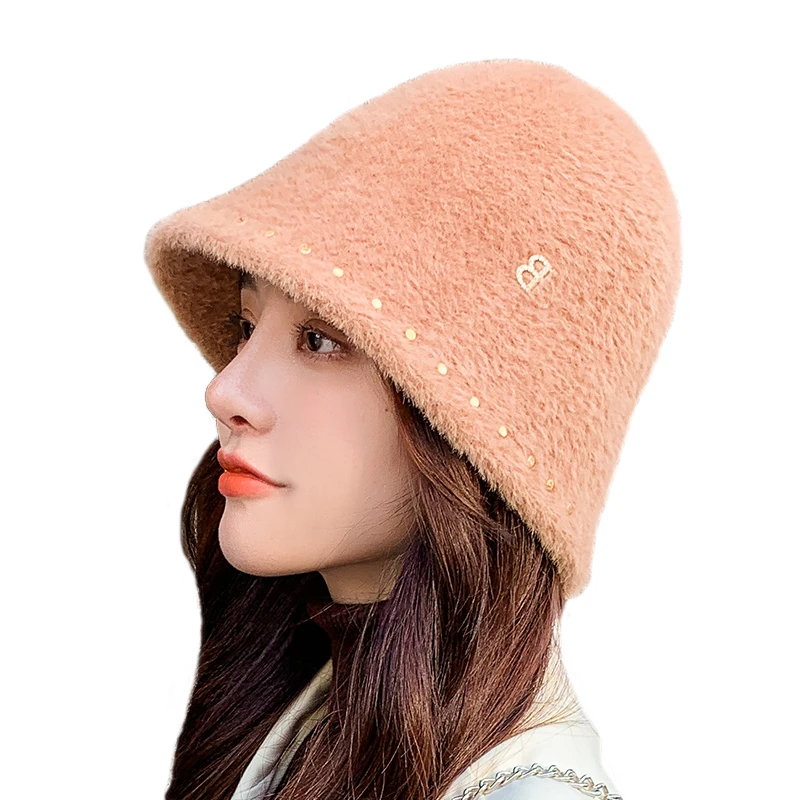 Keep Warm Autumn Winter Fashion Comfortable Fisherman Luxury Bucket Hat Women Custom Bucket Hats For Women