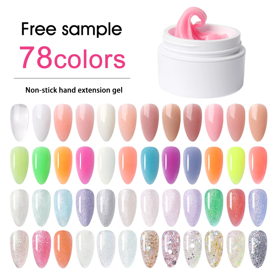 HS Professional Factory Uv Gel Nail Polish 1Kg 5Kg OEM Non Stick Poly Polish Gel Private Label Gel Polish Kg