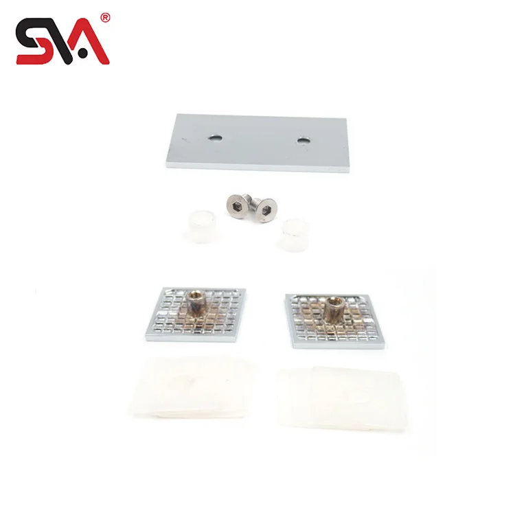Provide DDP Transportation Door Clamp China Wholesale Bathroom Clip SVA-028 Brass Mirror 180 Degree Shower Pivot Door Clamp
