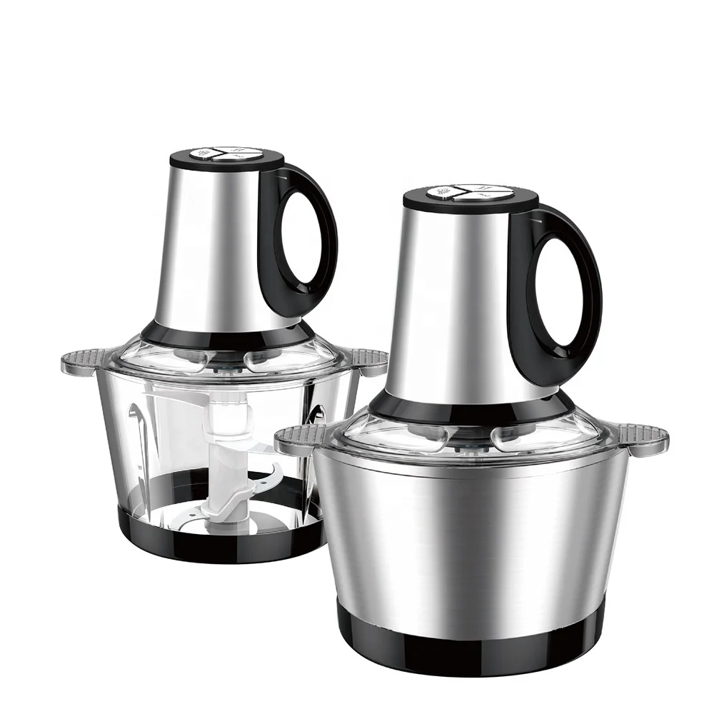 Factory Price Home Kitchen Industrial 2L 3L Automatic Electric Stainless Steel Chopper Meat Grinder
