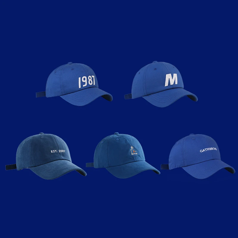 HJH125 Outside Men Women Casual Klein Blue Cap Baseball Cap Snapback Hip Hop Fitted Hats Dad Mesh Breathable Trucker Sports Caps