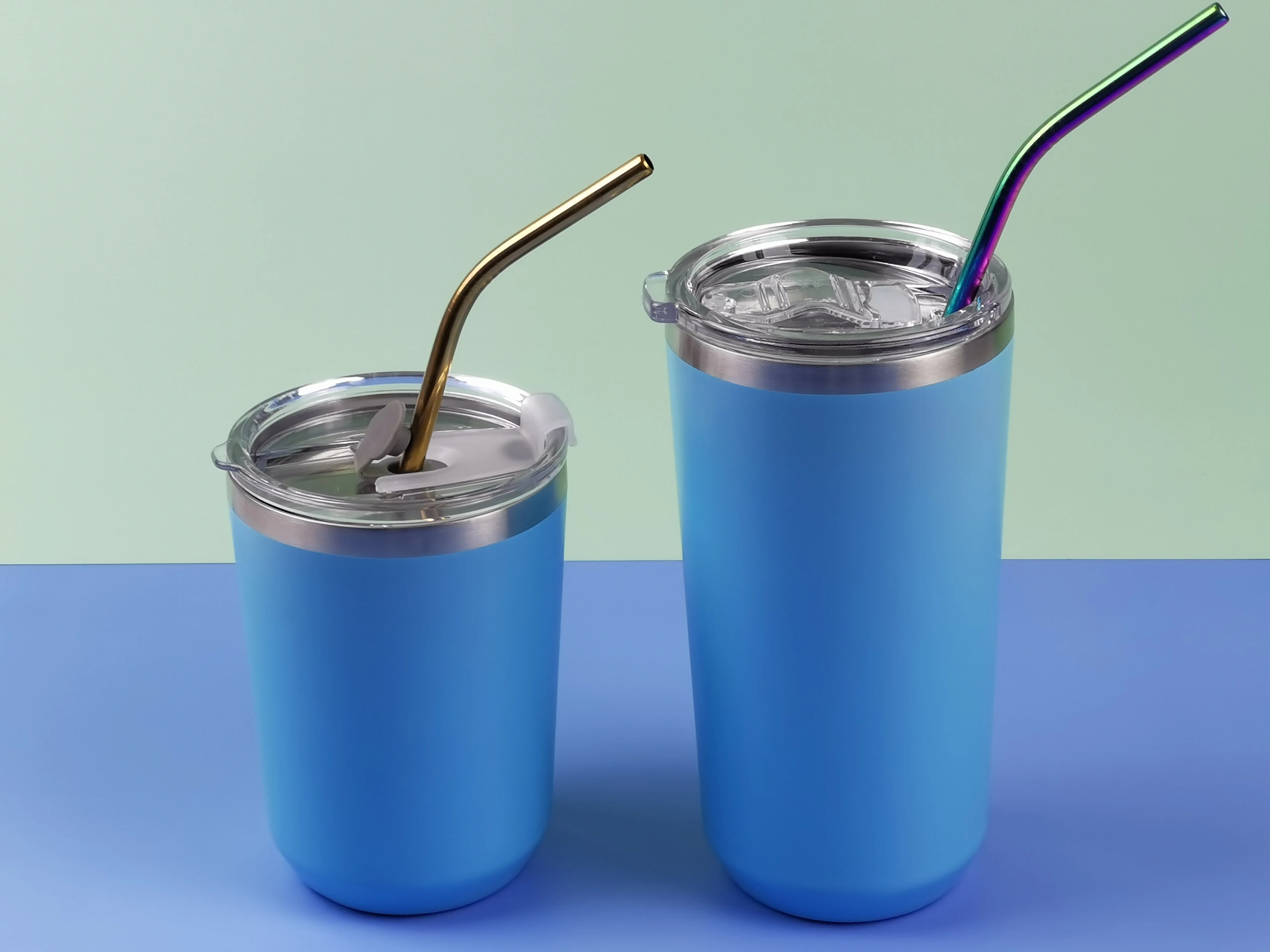 2020 New 12oz 17oz Double wall 304 stainless steel tumbler with LID coffee cup water bottles