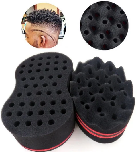 Hair Twist Brush For Black Men  Hair Curl Sponge Twist Sponge  With Holes Hair Sponge