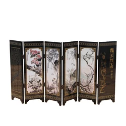 Chinese classical screen decoration, Plum orchid, bamboo and chrysanthemum pattern, suit