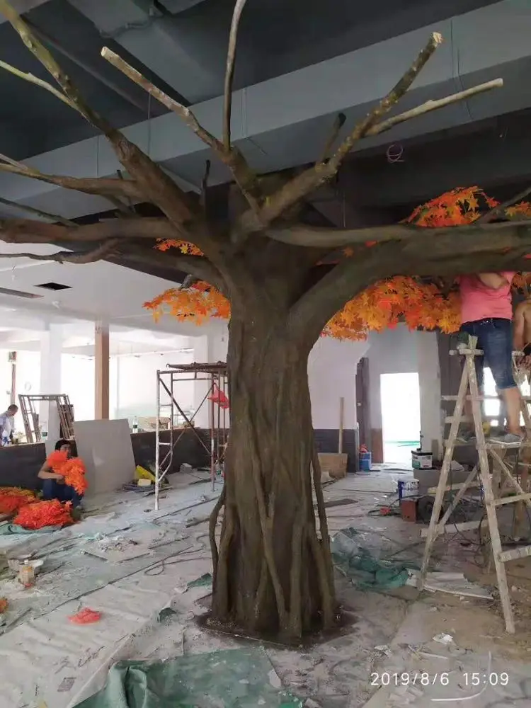 Artificial maple tree 3.5m autumn tree Japan Canada export big tree indoor outdoor plant