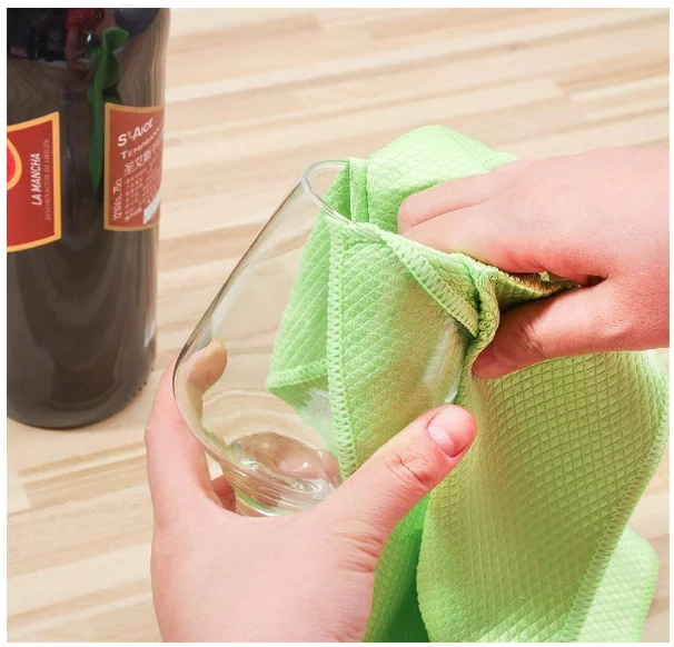 3pcs set cleaning towel household kitchen autocare microfiber cloth