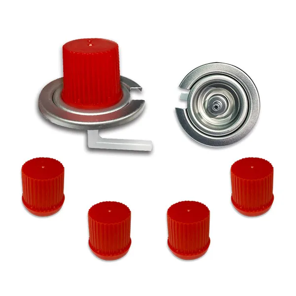 
Aerosol Portable Camping Gas / butane gas /cartridge gas Stove Valve with red cover 