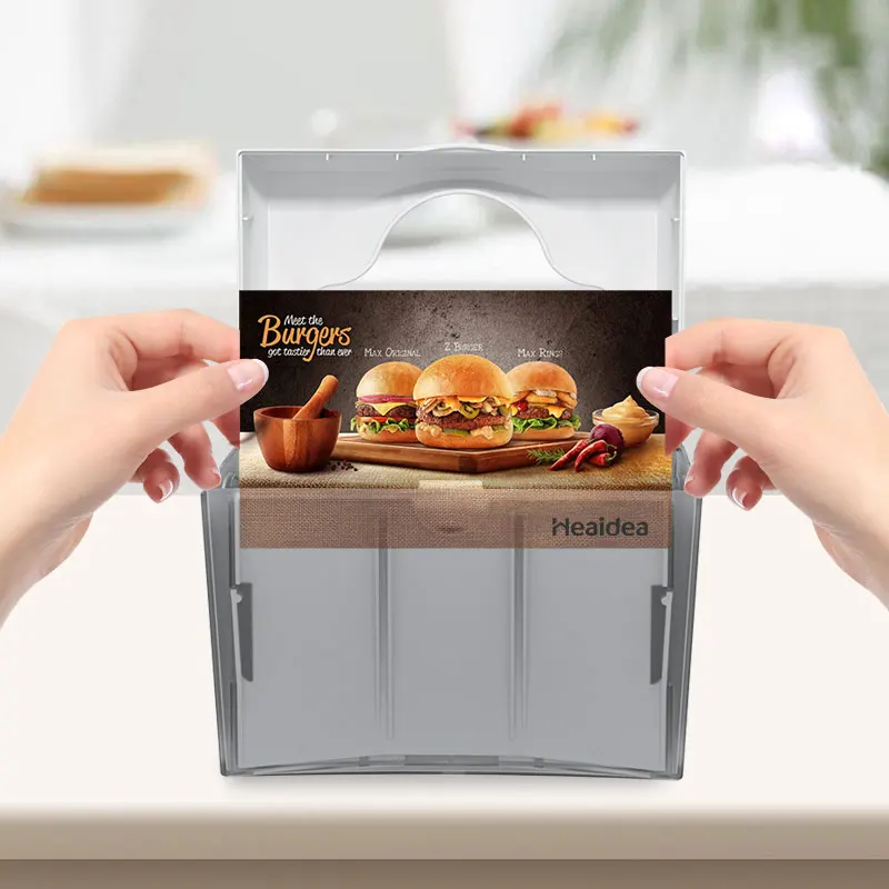 Heaidea table napkin dispenser  promotional cards space ABS material facial tissue box cover for restaurant home CD-8887