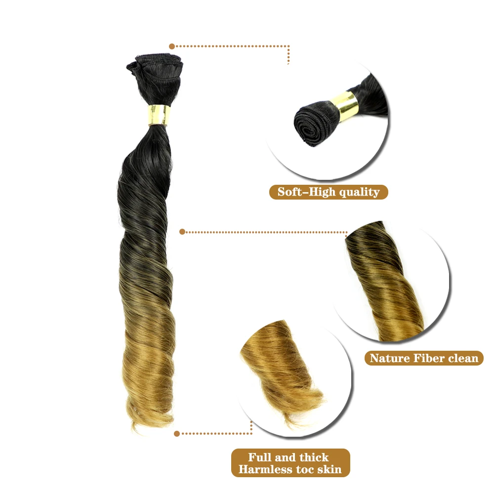 Japanese tokyokalon fiber synthetic hair extensions weft 16 inch water wave machine make inida synthetic hair for sewing