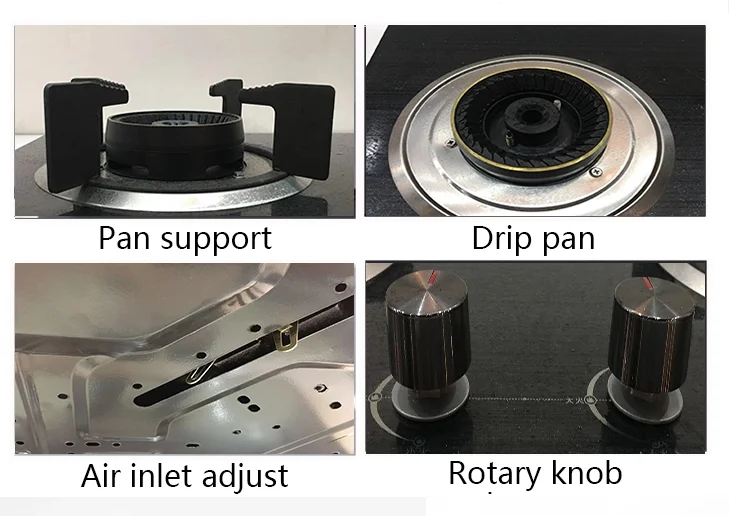 Built-In gas stove with safety device