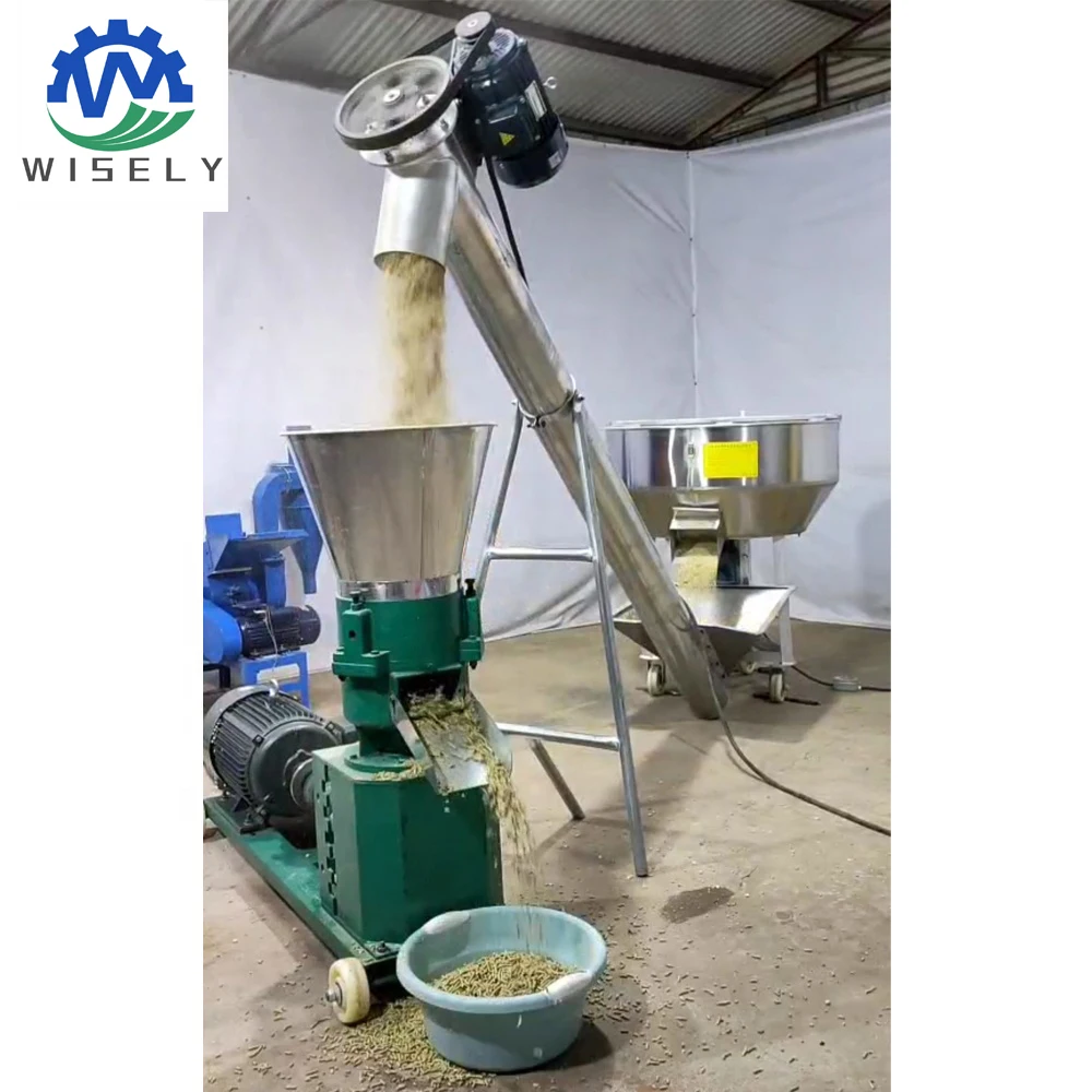 WSL Farm Animals chicken Cat Dog Pig Cow goat animal feed pellet production line feed processing machines For Livestock Feed