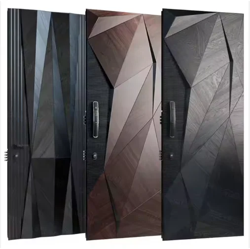 Fangda China Top Manufacturer American House Modern Entry Exterior Doors For Houses Entrance Security Front Entry Steel Door