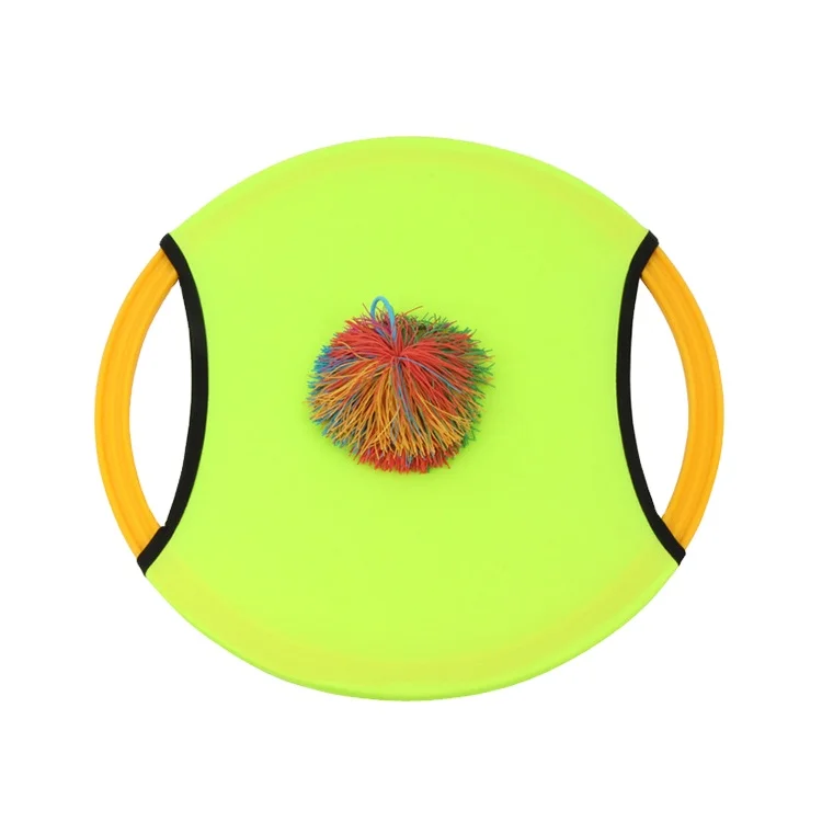 Outdoor Multiplayer Game Party Props More Colors High Stretch Round Bouncing Racket And Soft Mini Rubber Ball Set For Adults