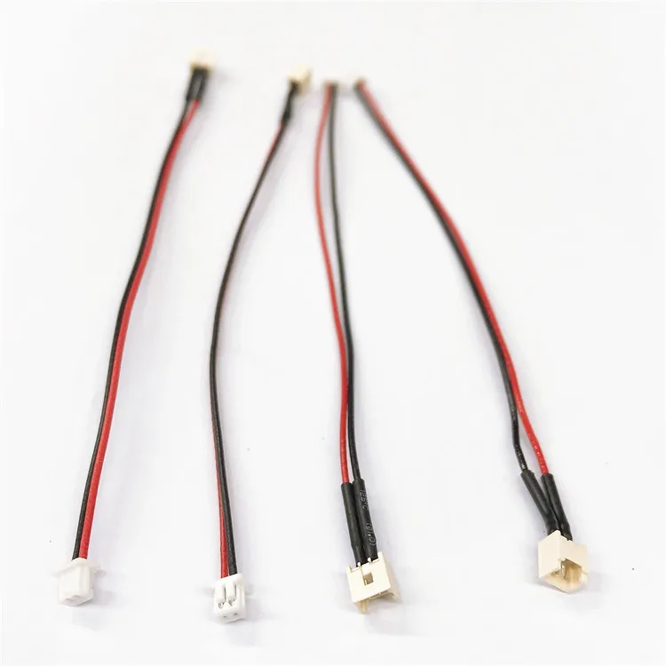 wire harness JST 1.25mm 2 pin female receptacle housing to male 1.25mm wafer plug  28AWG