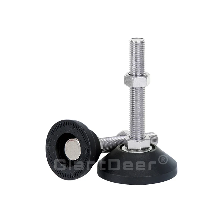 Customized 40mm 50mm 60mm 80mm 100mm Diameter Zinc Plated Stainless Steel Leg Levelling Feet