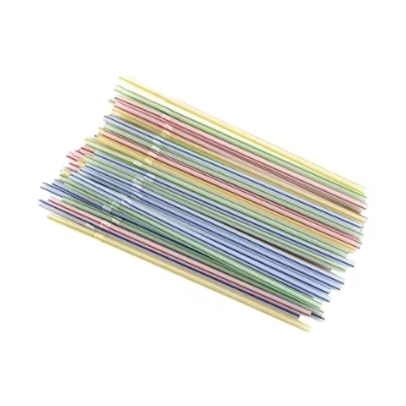 Straight/Flexible/Stirrer Drinking Plastic Straw For A Variety Of Occasions 50pcs/bag Reusable Flexible Colorful Straws