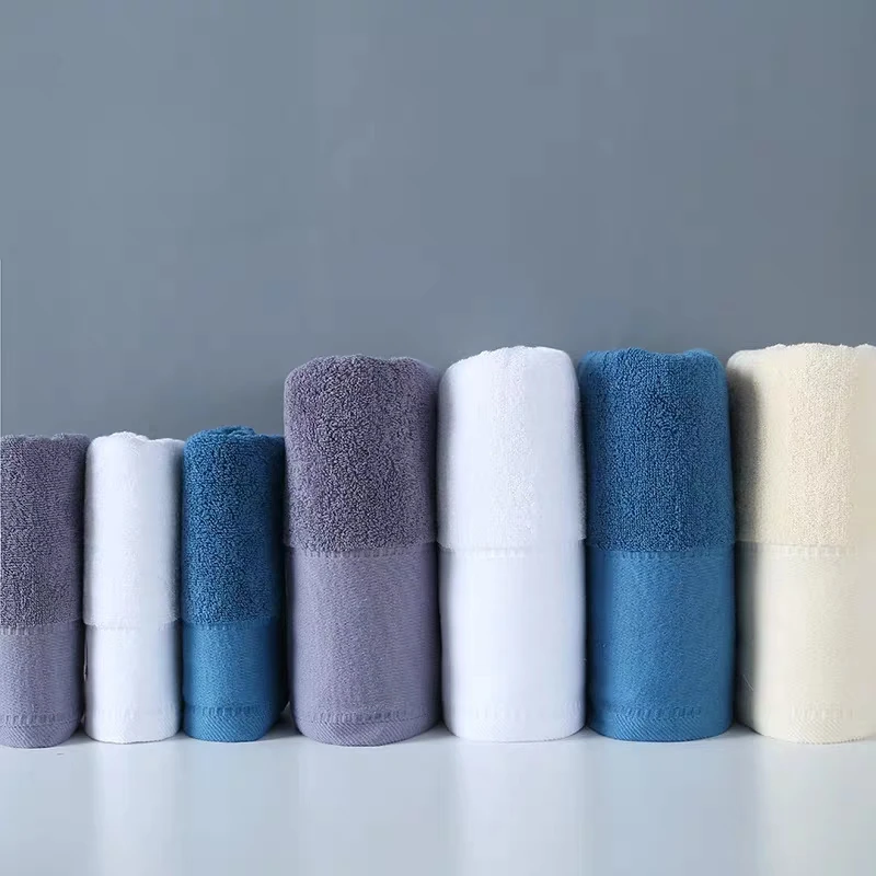 
new style luxury hotel face towel with embroidery logo, bath towel sets 