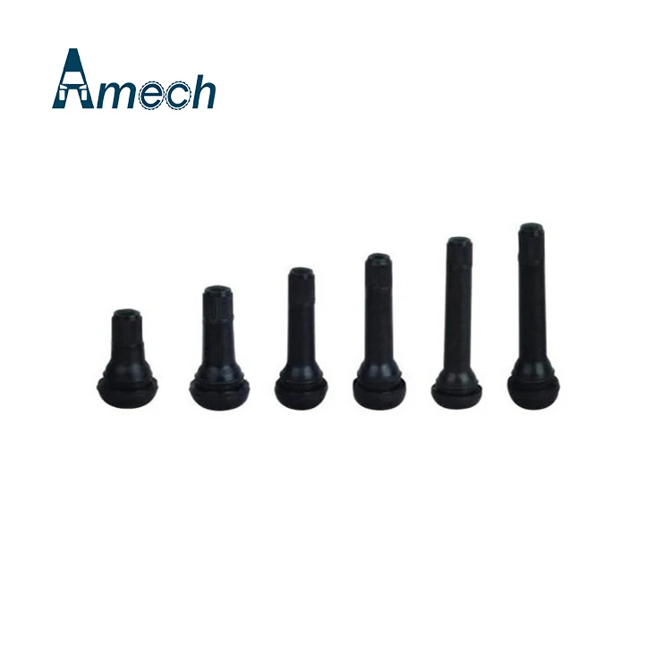 Custom TR412 Clamp tubeless tire valve with brass core rubber tire valve for motorcycle