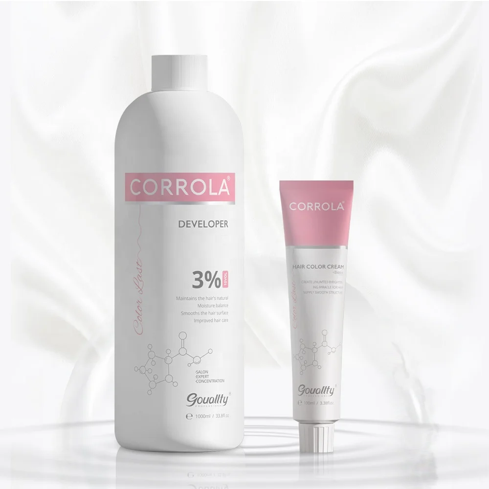 CORROLA Private Label Hot Sale Organic Salon Low Ammonia Permanent Hair Color
