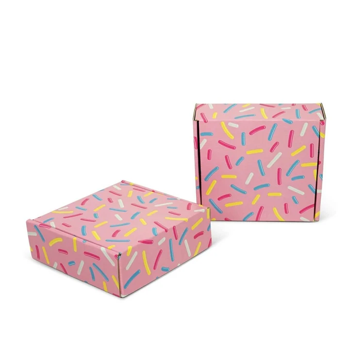 Sturdy Polka Dots Colored Three Layers Corrugated Paper Shipping Boxes Print Craft Gifts Packaging 5-15 Days Folders 500pcs JDT