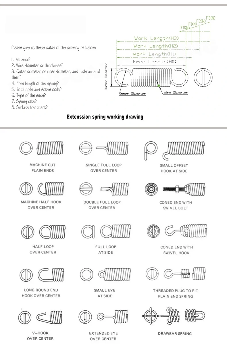 Various of stainless steel constant force spring retractable dog leash spring