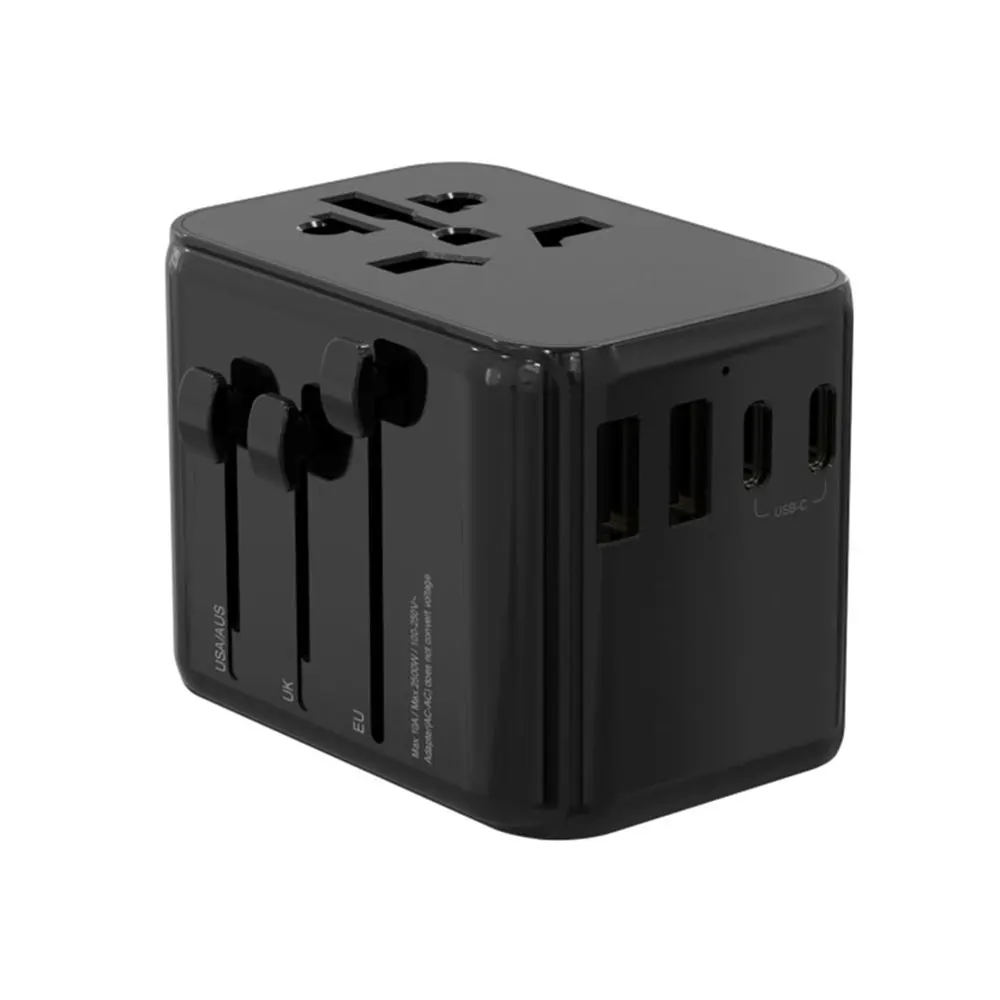 USB International Electrical Plugs Wall Charger Travel Adapter With Type C to USB 3.0 Universal Travel Adapter