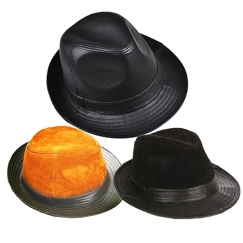 Оптовая продажа с завода, серая мужская фетровая шляпа из натуральной овечьей кожи