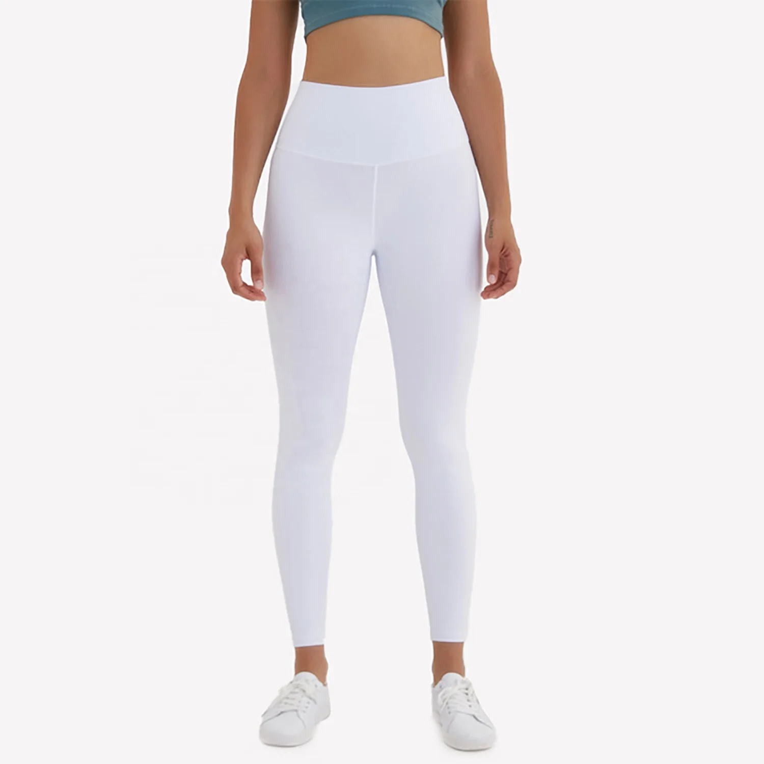 High Quality 2024 Super Soft Lightweight Fitness High Waisted White gym yoga Leggings For Women yoga pants