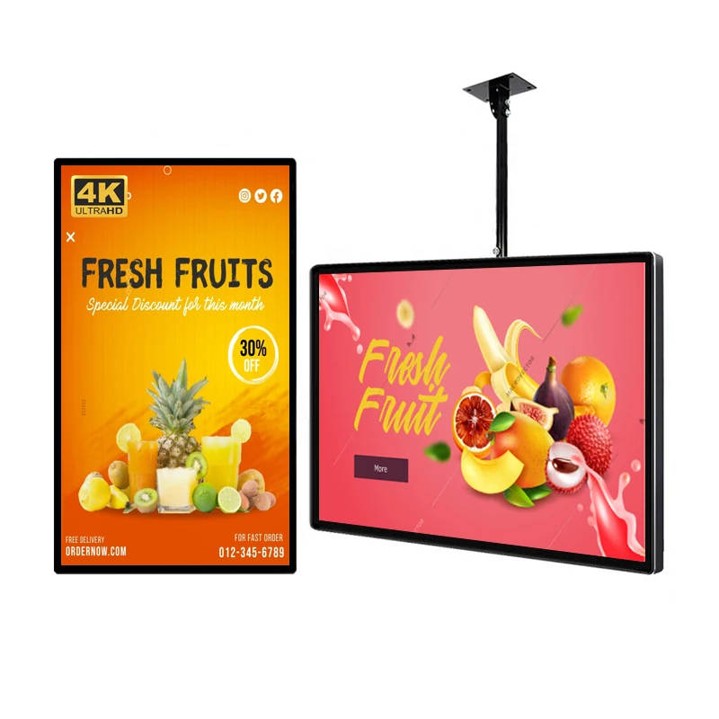 Samidisplay  Wall Mount Advertising Screen Factory Wholesale 32 43 55 Inch Indoor Lcd Display Digital Menu Board