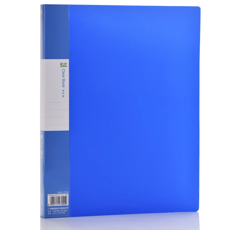  A4 Size Flat Clip School Office Supplies Plastic Pp Report Paper Document File For Documents